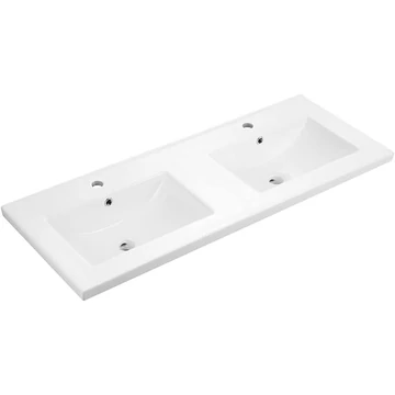LUNART by AQUORE Bibi dupla mosdó, Glossy White