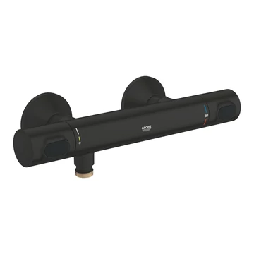 GROHE Grohtherm 500 termosztátos zuhanycsaptelep, Matt Black
