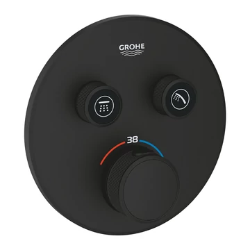 GROHE Grohtherm SmartControl termosztátos falsík alatti zuhanycsaptelep, Phantom Black