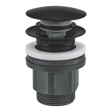 GROHE Push-Open leeresztő túlfolyós mosdókhoz, Matt Black