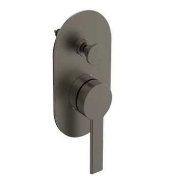 LUNART CECILE beépíthető zuhanycsaptelep beépítőegységgel, Gun Metal