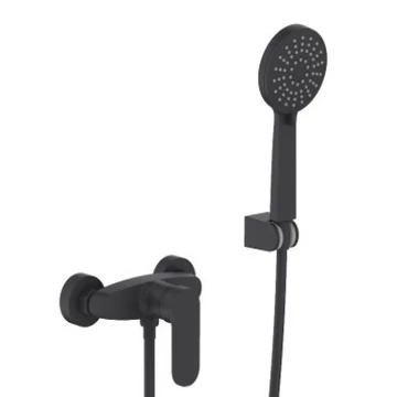 LUNART PELLA zuhanycsaptelep zuhanyszettel, Matt Black