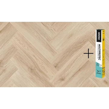 ARBITON AMARON HERRINGBONE 4V SPC/vinyl vízálló padló, Harlow Oak +Multiprotec Vinyl Acoustic alátét