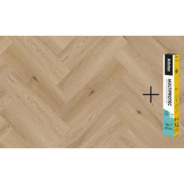 ARBITON AMARON HERRINGBONE 4V SPC/vinyl vízálló padló, Yankee Oak +Multiprotec Vinyl Acoustic alátét