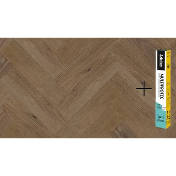 ARBITON AMARON HERRINGBONE 4V SPC/vinyl vízálló padló, Georgetown Oak +Multiprotec Acoustic alátét