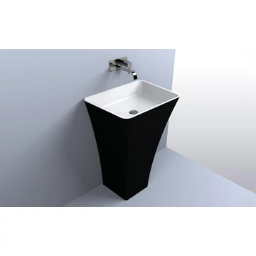 LUNART Adrienne álló mosdó, fényes RAL 9005 - Black