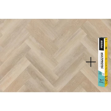 ARBITON AMARON HERRINGBONE 4V SPC/vinyl vízálló padló, Dearwood Oak +Multiprotec Acoustic alátét