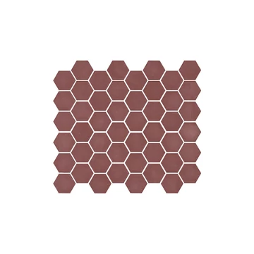 TOGAMA üvegmozaik Hexagonal Matt Burgundy