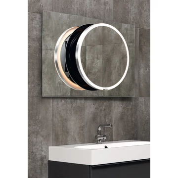 MIIOR Loft Dot. 9060 meleg fehér fényű (3000K) LED tükör, Aluminium