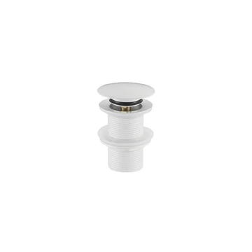LUNART Click-Clack leeresztő 5/4" túlfolyó nélküli mosdóhoz, Glossy White