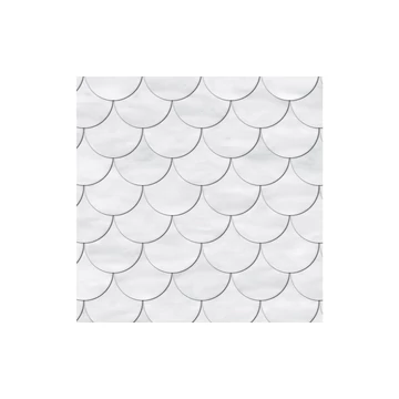 HDM SPC/vinyl vízálló fali panel, Round Overlapping Tile