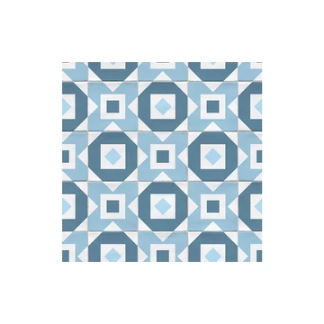 HDM SPC/vinyl vízálló fali panel, Retro Tile Blue