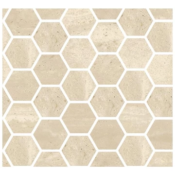 COEM Reverso Mosaico Esagono Avorio Pat./Ret. burkolólap