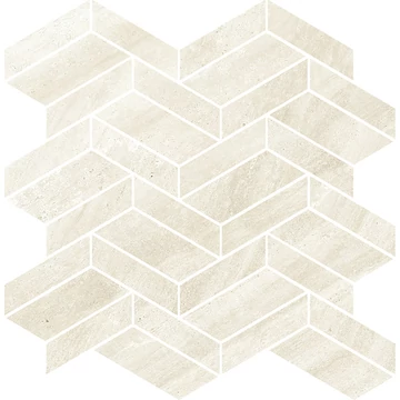 COEM Touch Stone Vein Mosaico Losanghe White Lev./Ret. burkolólap