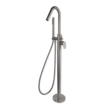 RamonSoler Urban Chic szabadon álló kád- és zuhanycsaptelep zuhanyszettel, Brushed Nickel