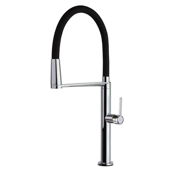 RamonSoler kihúzható konyhai csaptelep, Black Chrome