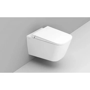 LUNART by DOLOMITE Valdo perem nélküli fali WC ülőkével, Matt White