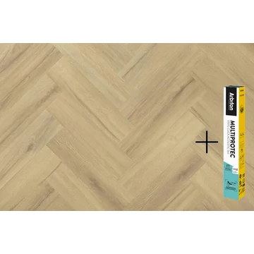 ARBITON AMARON HERRINGBONE EIR 4V SPC/vinyl vízálló padló, Princeton Oak+Multiprotec Acoustic alátét