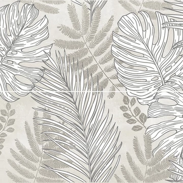 LUNART A Casa Inserto Frozen Leaves Ice A+B csempe Nat./Ret. 25x75
