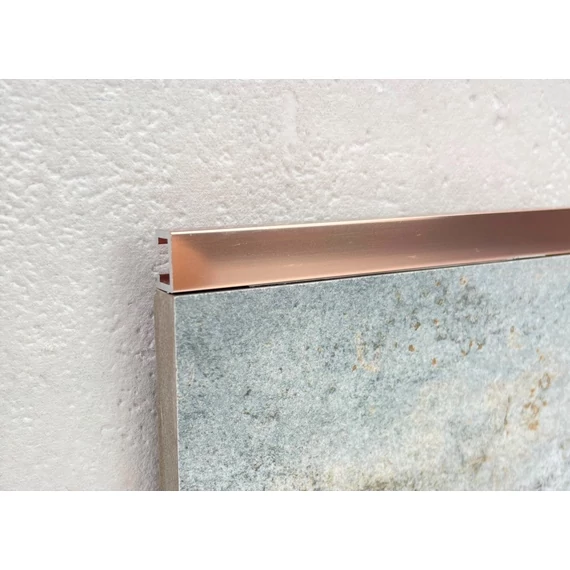 Progress Prolistell P All polírozott alumínium dekor profil 2700x10mm, rose gold