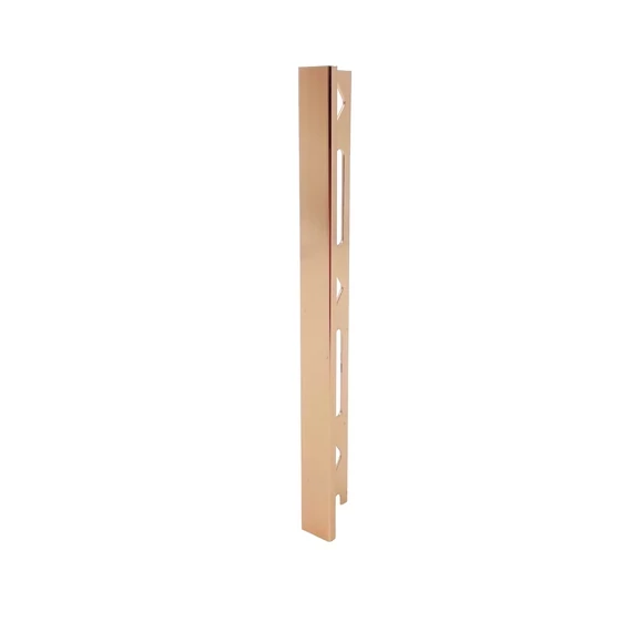 Polírozott alumínium L profil 2700x10mm, rose gold
