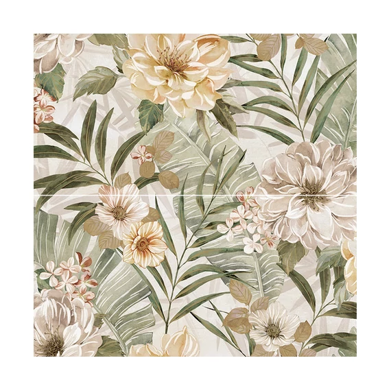 LUNART A Casa Inserto Bloom Ivory A+B csempe Nat./Ret. 25x75