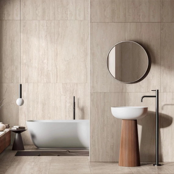 LUNART Bella Travertine Cream Nat./Ret. burkolólap 60x120