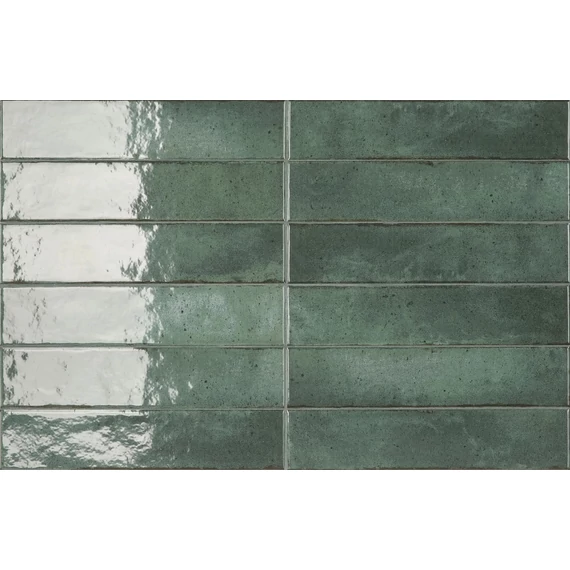 ALELUIA Raku Green Jade burkolólap 5,6x26,7cm 0,78 m2/doboz