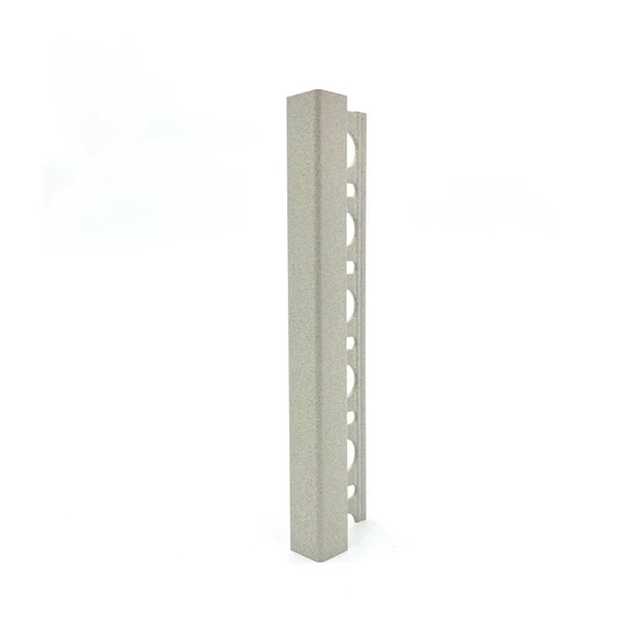Progress Projolly Square Stone Line szögletes alumínium élprofil 2700x10mm, Cristal Grey