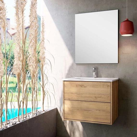 LUNART Mio 60 2 fiókos alsószekrény, Oak