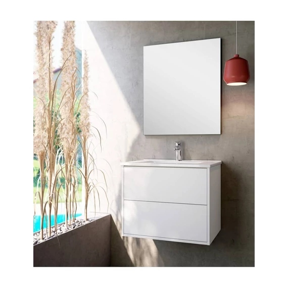 LUNART Mio 80 2 fiókos alsószekrény, White