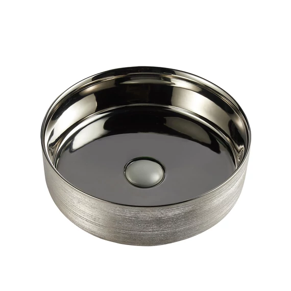 LUNART by AQUORE Milla 350 mosdó, Brushed Silver / Silver