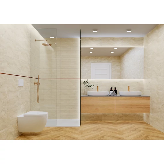 LUNART Travertine Cream csempe 30x60