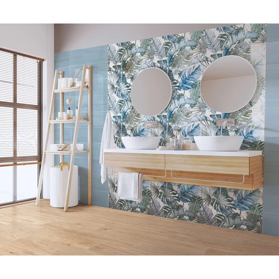 SAVOIA Botanical Dekor Blue Forest A+B+C csempe 25x75cm 1,12 m2/doboz