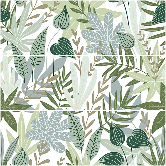 SAVOIA Botanical Dekor Garden A+B+C csempe 25x75cm 1,12 m2/doboz