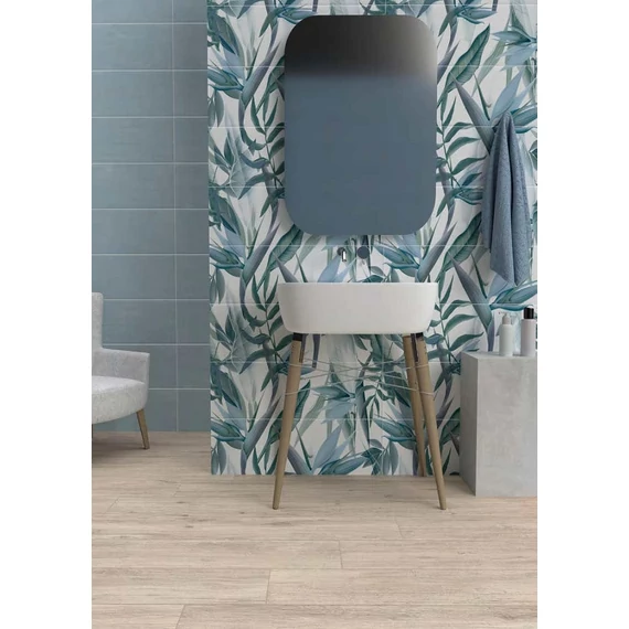 SAVOIA Nuance Dekor Floral Acqua A+B+C csempe 25x75cm 1,12 m2/doboz