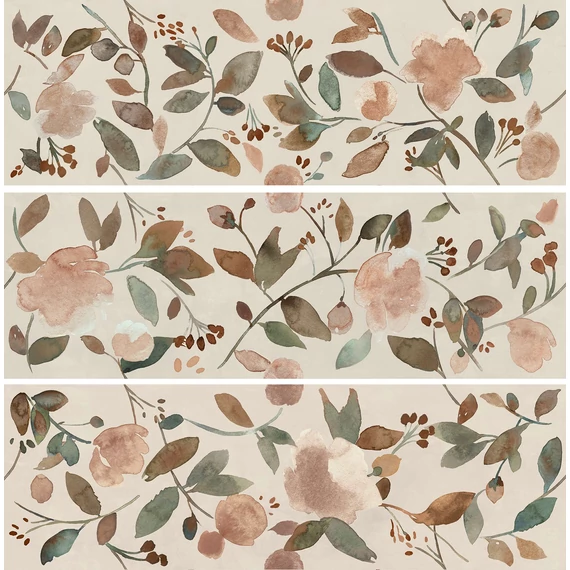 RAGNO Now Decoro Waterflower Avorio A+B+C csempe 25x76 cm 1,14 m2/doboz