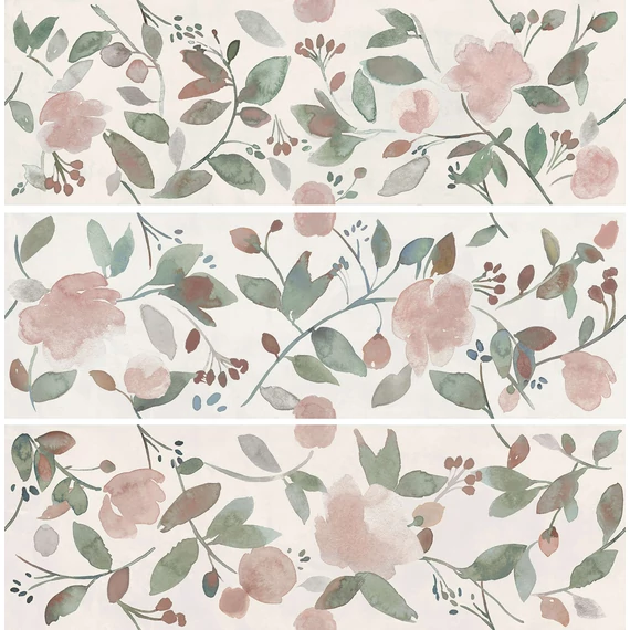 RAGNO Now Decoro Waterflower Bianco A+B+C csempe 25x76 cm 1,14 m2/doboz