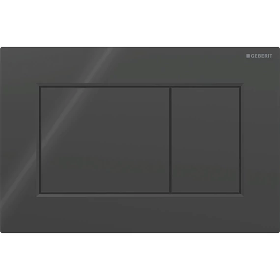 GEBERIT Sigma01 SQUARE működtetőlap 2 mennyiséges öblítéshez, fekete