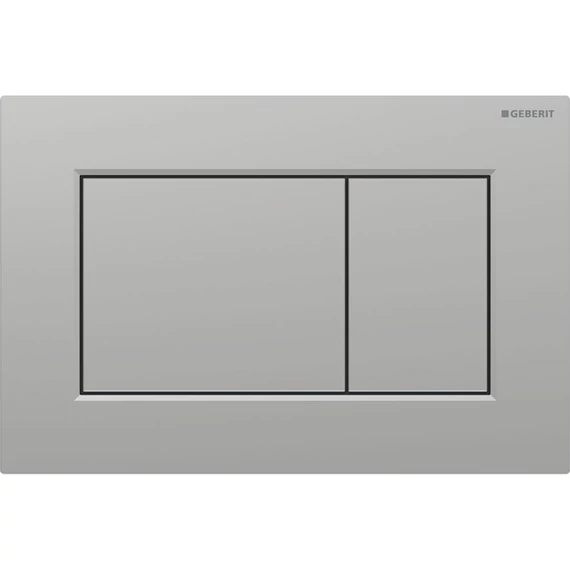 GEBERIT Sigma01 SQUARE működtetőlap 2 mennyiséges öblítéshez, matt króm