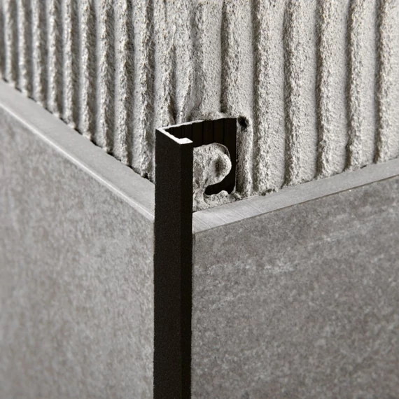 Progress Proterminal Stone Line alumínium L profil 2700x10mm, Black