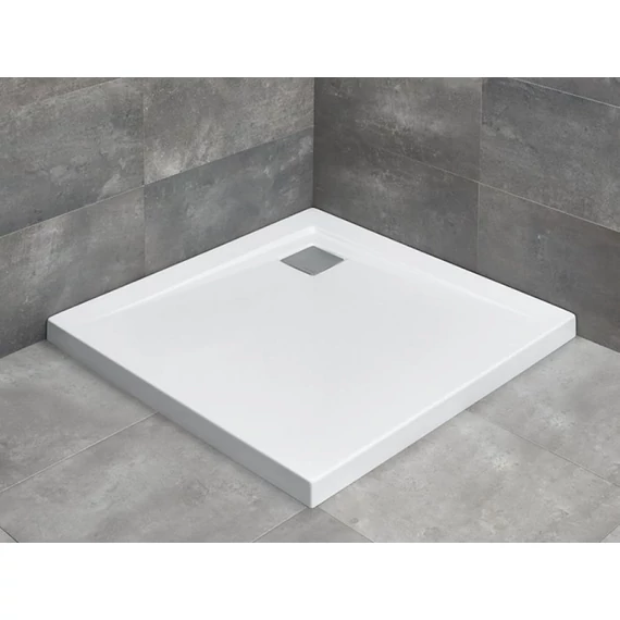 RADAWAY Argos C szögletes akril zuhanytálca szifonnal 90x90, fehér