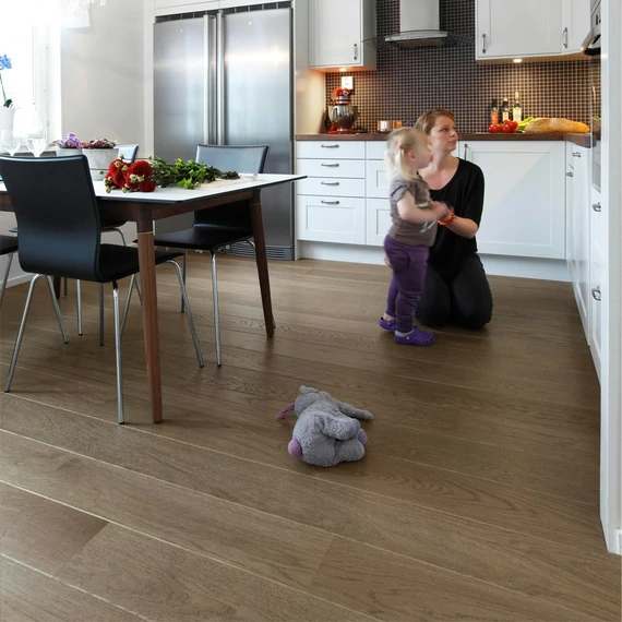 TARKETT Shade Tölgy Stone Grey Plank 1 osztásos, Proteco Natura színezett szalagparketta