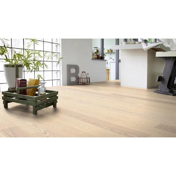 TARKETT Shade Kőris Linen White Plank XL 1 osztásos, Proteco Natura színezett szalagparketta