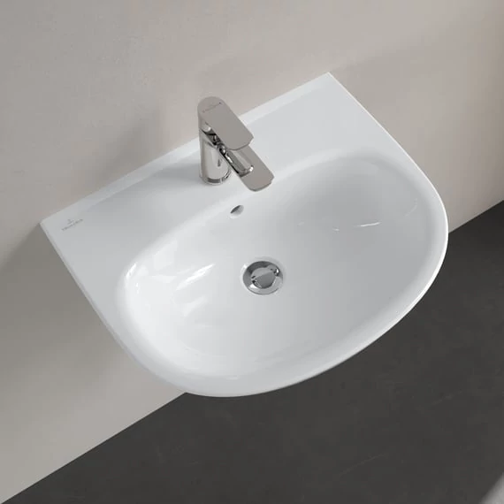 VILLEROY O.Novo íves mosdó 550x440, Glossy White Alpin