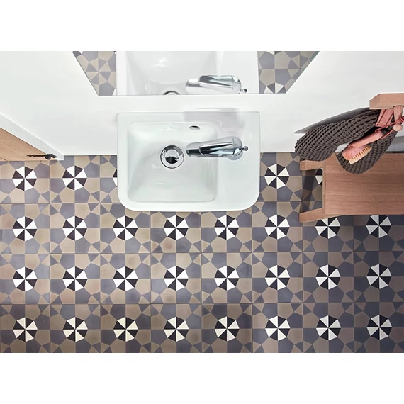 VILLEROY O.Novo szögletes kézmosó, jobbos 360x250, Glossy White Alpin