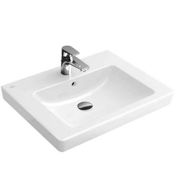 VILLEROY Subway 2.0 szögletes mosdó 550x440, Glossy White Alpin