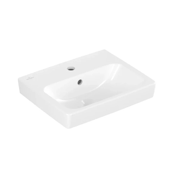 VILLEROY Architectura szögletes kézmosó 450x365, Glossy White Alpin