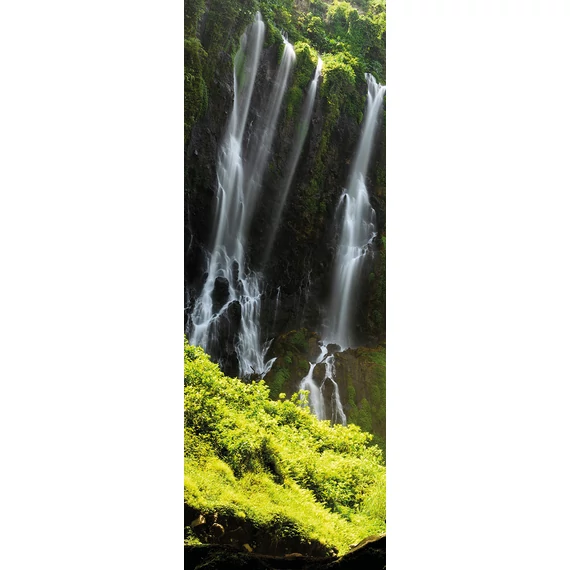 HB SPC/vinyl vízálló fali panel, Waterfalls at Sunrise (2605 x 934 mm)