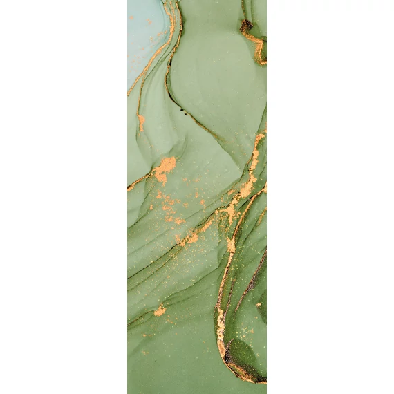 HB SPC/vinyl vízálló fali panel, Painted Marble Green and Blue (2605 x 934 mm)